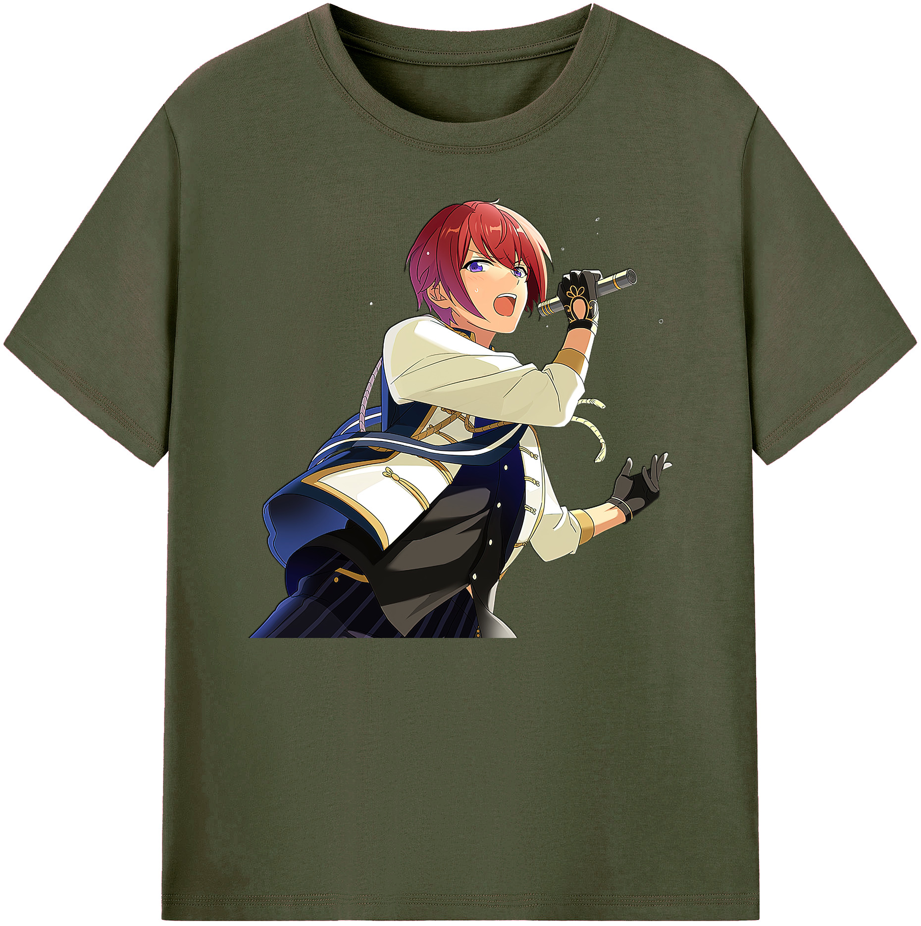 （画像用） あんさんぶるスターズ! Ensemble Stars 綿100％ メンズ半袖Tシャツ｜肌触りやわらか＆通気性